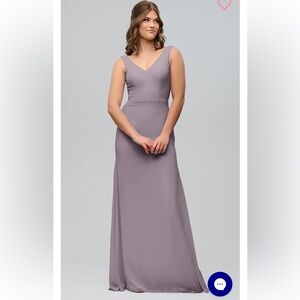 Kennedy blue bridesmaid dress, color French lilac